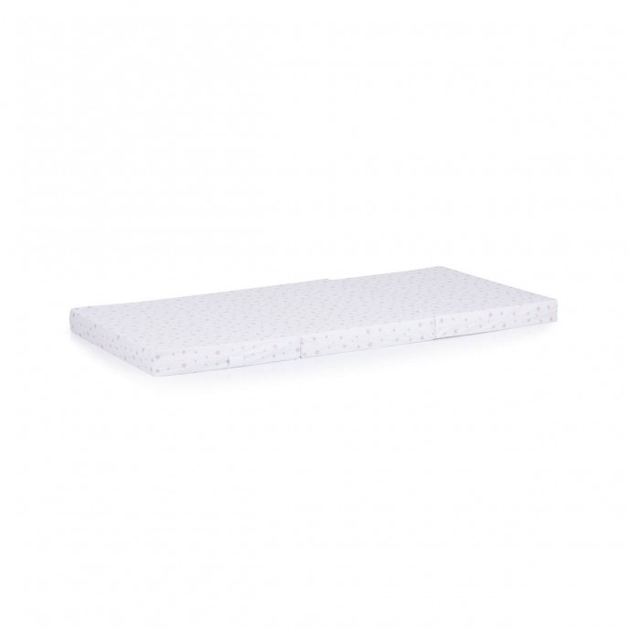 Chipolino Travel Cot Mattress 60x120cm Powder Pink Stars Chipolino Travel Cot Mattress 60x120cm Powder Pink Stars