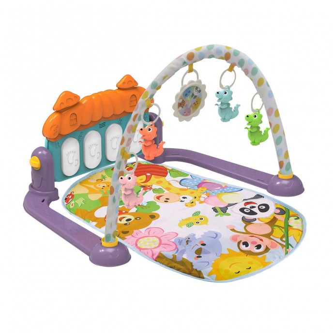 Chipolino Playmat with Piano Zoo Party Purple