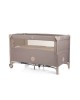 Chipolino Travel Cot Relax Macadamia Linen with Dropside