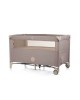 Chipolino Travel Cot Relax Macadamia Linen with Dropside