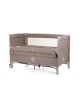 Chipolino Travel Cot Relax Macadamia Linen with Dropside