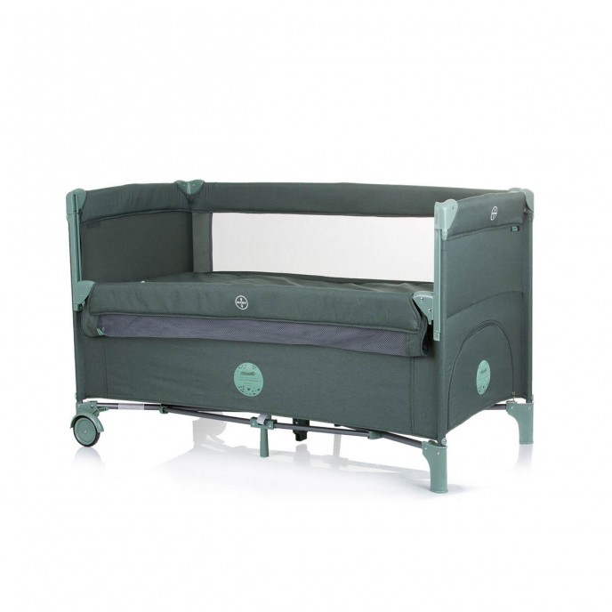 Chipolino Travel Cot Relax Pine Linen with Dropside