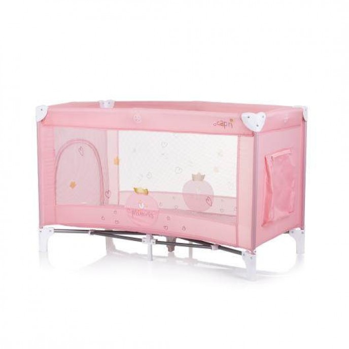 Chipolino Travel Cot Capri Princess Pink