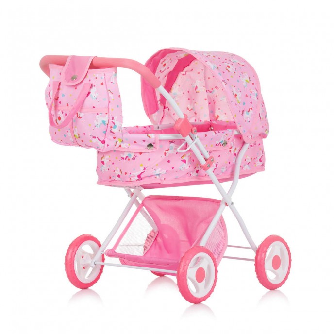 Chipolino Doll Stroller Dora Unicorn
