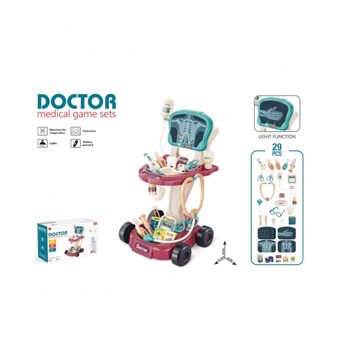 Chipolino Role Play Doctor Set 29pc Red