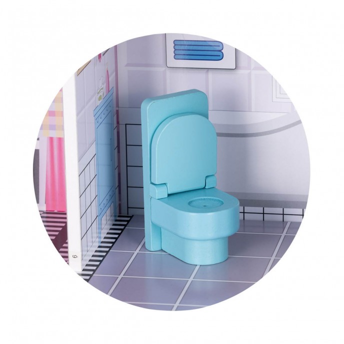 Chipolino Wooden Doll House with Furniture