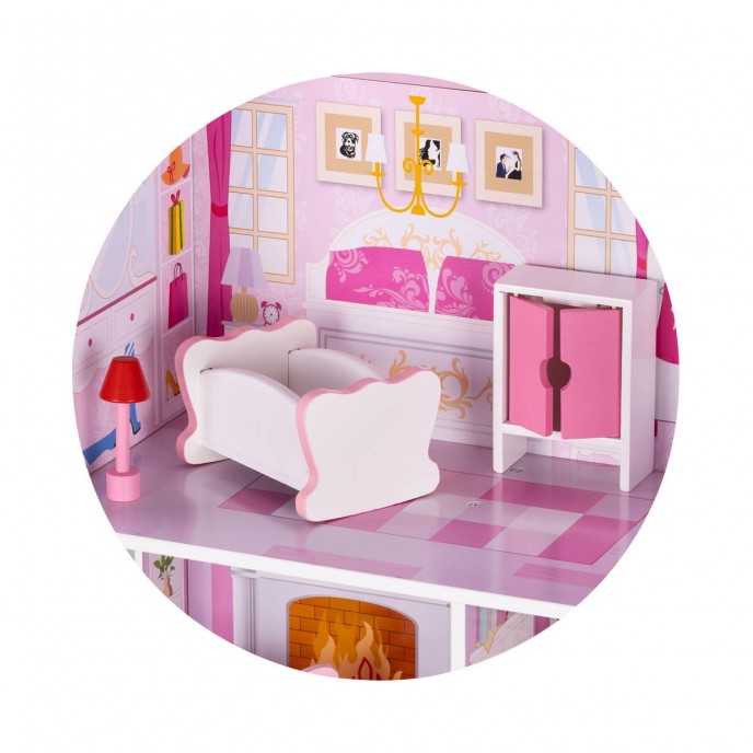 Chipolino Wooden Doll House with Furniture