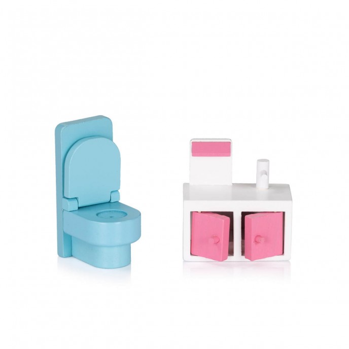 Chipolino Wooden Doll House with Furniture