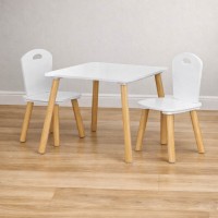 Chipolino Wooden Table and Chairs White