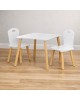 Chipolino Wooden Table and Chairs White