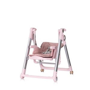 Chipolino Highchair and Swing Super Chef Pink Marshmellow