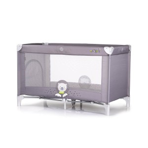 Chipolino Travel Cot Capri Bear Grey Chipolino Travel Cot Capri Bear Grey