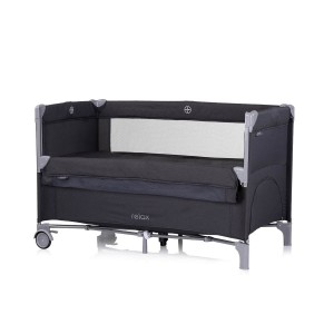 Chipolino Travel Cot Relax Anthracite Linen with Dropside Chipolino Travel Cot Relax Anthracite Linen with Dropside