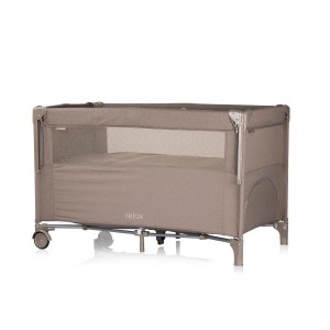 Chipolino Travel Cot Relax Tiramisu Linen with Dropside Chipolino Travel Cot Relax Tiramisu Linen with Dropside