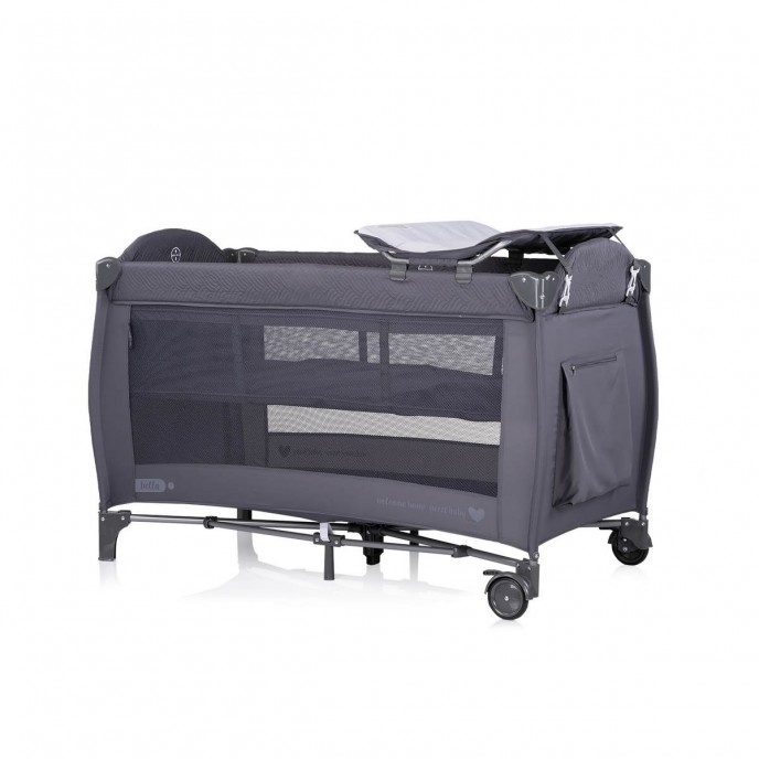 Chipolino Travel Cot Bella Anthracite Chipolino Travel Cot Bella Anthracite
