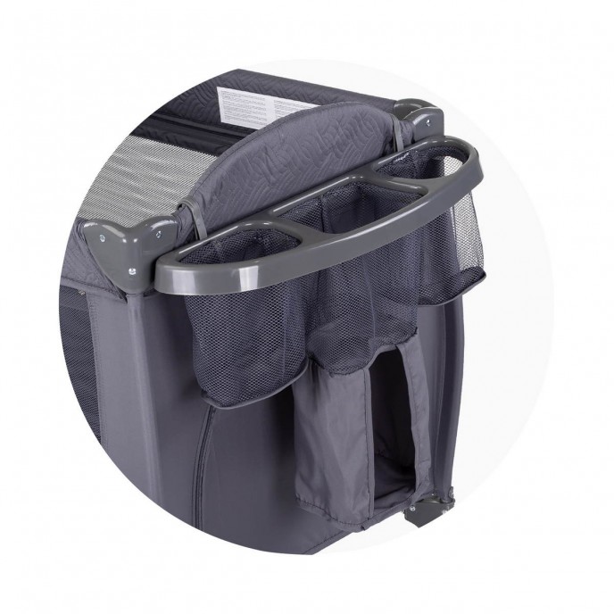 Chipolino Travel Cot Bella Anthracite Chipolino Travel Cot Bella Anthracite