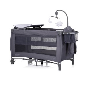 Chipolino Travel Cot Bella Anthracite Chipolino Travel Cot Bella Anthracite