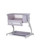 Chipolino Bedside Crib Eleganza Cloud Grey Chipolino Bedside Crib Eleganza Cloud Grey