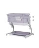 Chipolino Bedside Crib Eleganza Cloud Grey Chipolino Bedside Crib Eleganza Cloud Grey