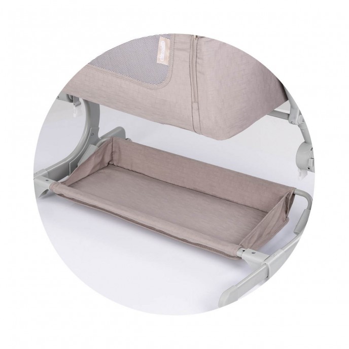 Chipolino Bedside Crib Eleganza Tiramisu