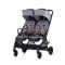 Chipolino Twin Stroller Twinity Cloud Grey