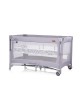 Chipolino Travel Cot Glory with Dropside Cloud Grey