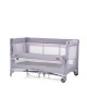 Chipolino Travel Cot Glory with Dropside Cloud Grey