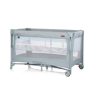 Chipolino Travel Cot Glory with Dropside Basil