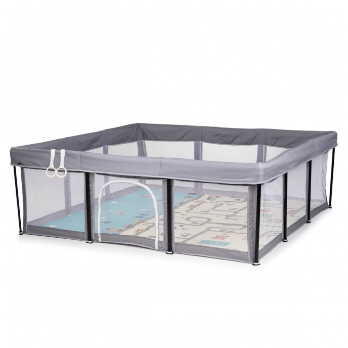 Chipolino Foldable Playpen Easy Fold 180x180cm Grey Chipolino Foldable Playpen Easy Fold 180x180cm Grey