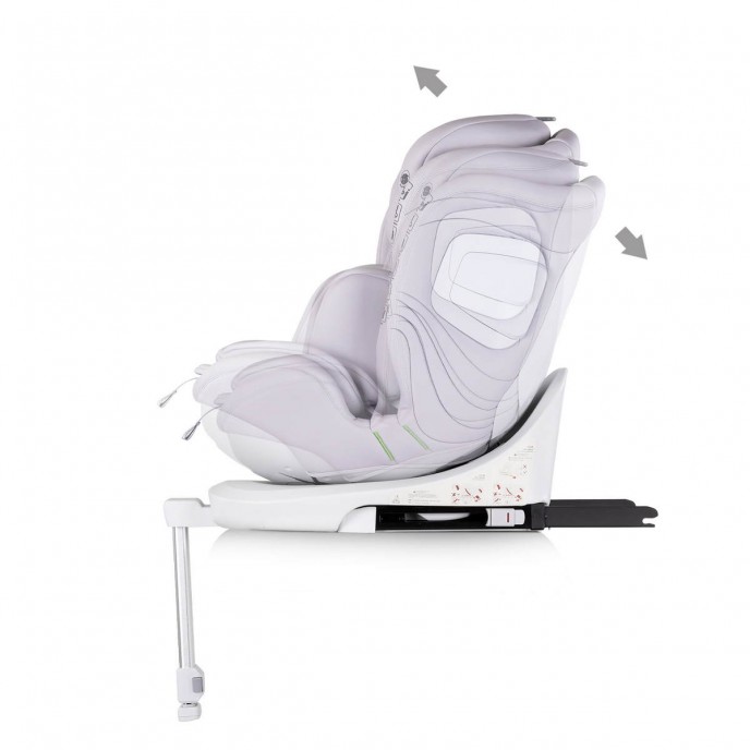 Chipolino Carseat I-Size ISOfix 360 Clima Air Cloud Grey (40-150cm)