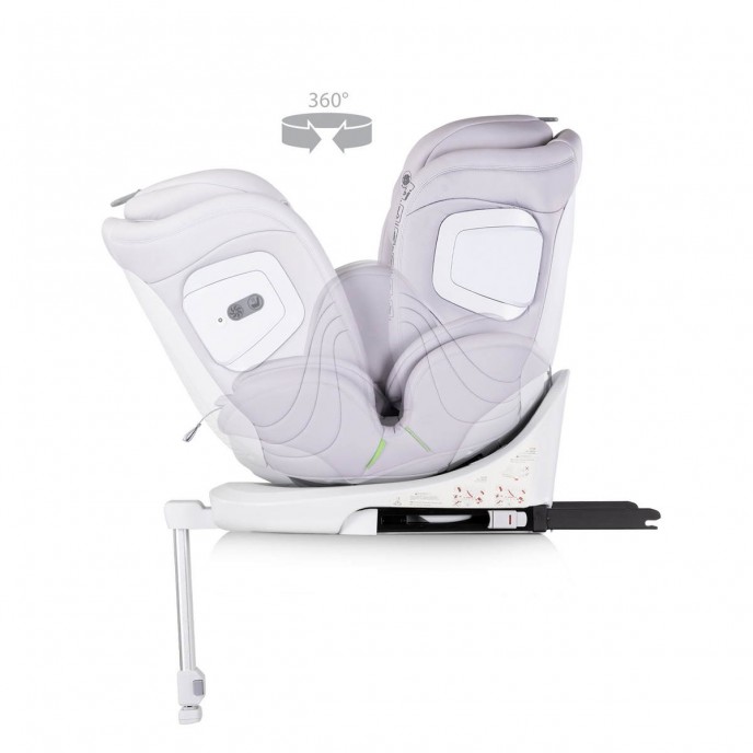Chipolino Carseat I-Size ISOfix 360 Clima Air Cloud Grey (40-150cm)