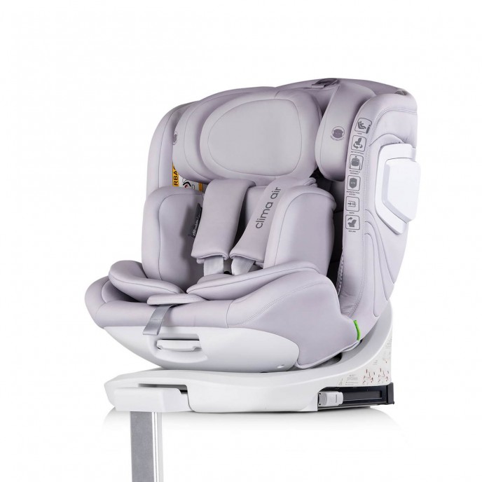 Chipolino Carseat I-Size ISOfix 360 Clima Air Cloud Grey (40-150cm)
