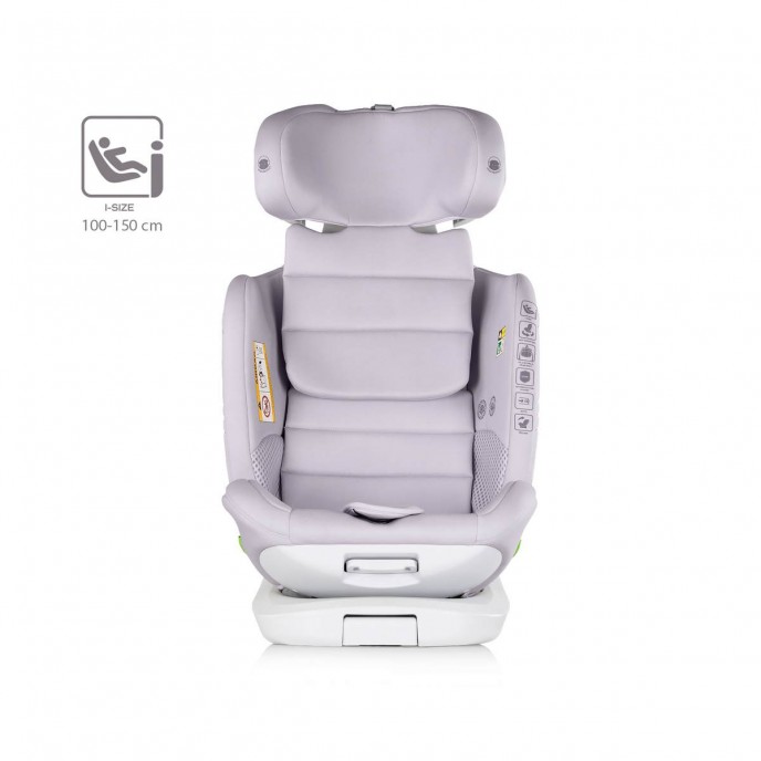 Chipolino Carseat I-Size ISOfix 360 Clima Air Cloud Grey (40-150cm)