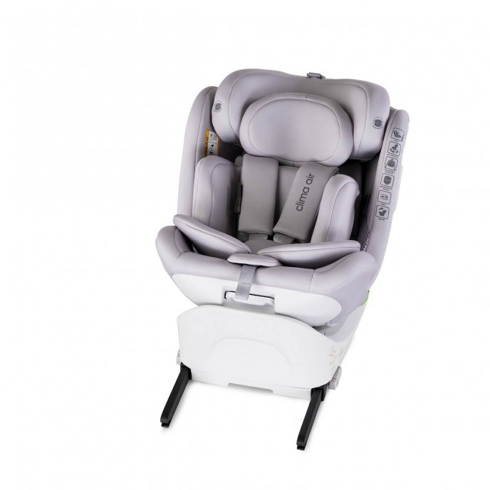 Chipolino Carseat I-Size ISOfix 360 Clima Air Cloud Grey (40-150cm)