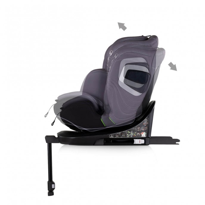 Chipolino Carseat I-Size ISOfix 360 Clima Air Anthracite (40-150cm)