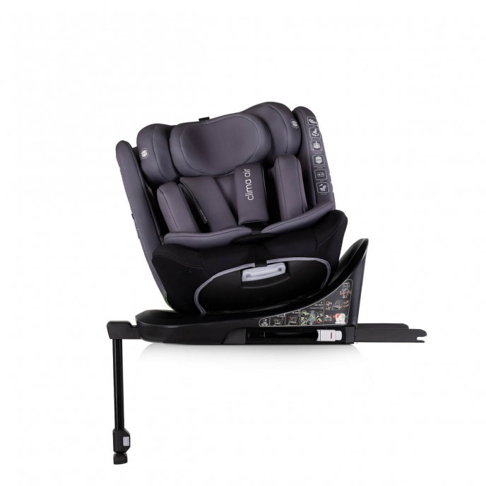 Chipolino Carseat I-Size ISOfix 360 Clima Air Anthracite (40-150cm)