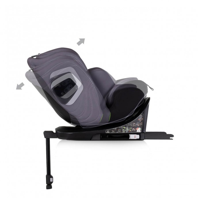 Chipolino Carseat I-Size ISOfix 360 Clima Air Anthracite (40-150cm)