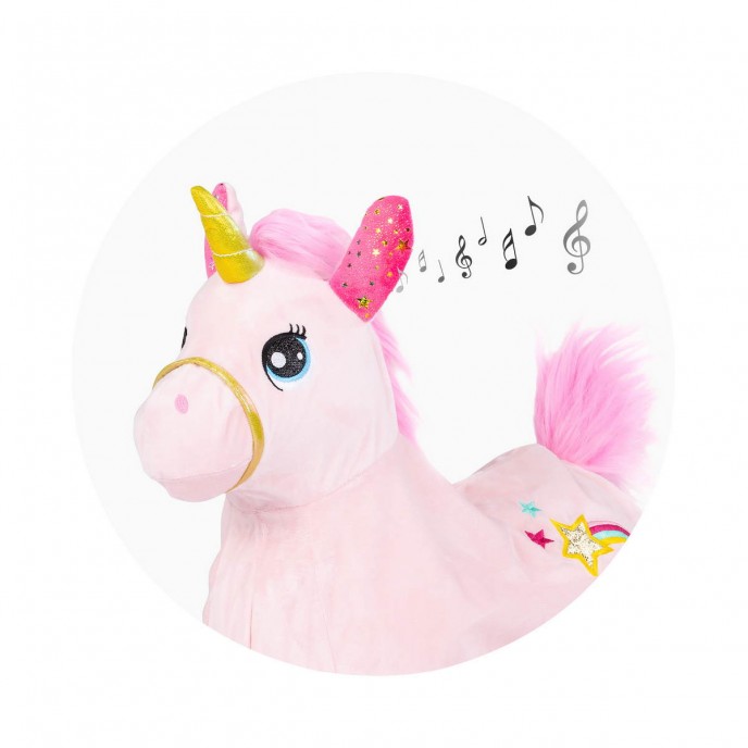 Chipolino Hopping toy with Sound Unicorn Pink