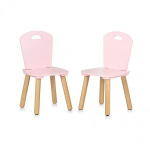 Chipolino Wooden Table and Chairs Pink