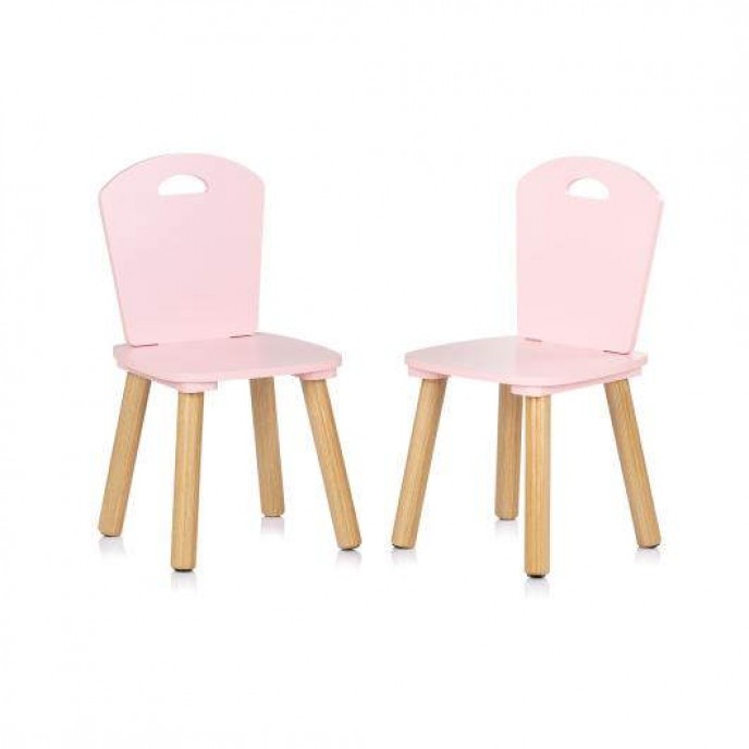 Chipolino Wooden Table and Chairs Pink