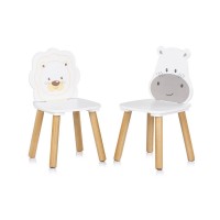 Chipolino Wooden Table and Chairs Hippo Lion