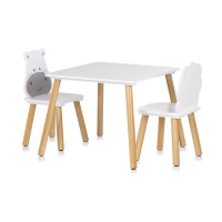 Chipolino Wooden Table and Chairs Hippo Lion