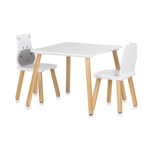 Chipolino Wooden Table and Chairs Hippo Lion