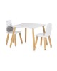 Chipolino Wooden Table and Chairs Hippo Lion