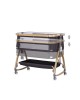 Chipolino Bedside Crib Charisma Wood & Charcoal Chipolino Bedside Crib Charisma Wood & Charcoal