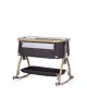 Chipolino Bedside Crib Charisma Wood & Charcoal Chipolino Bedside Crib Charisma Wood & Charcoal