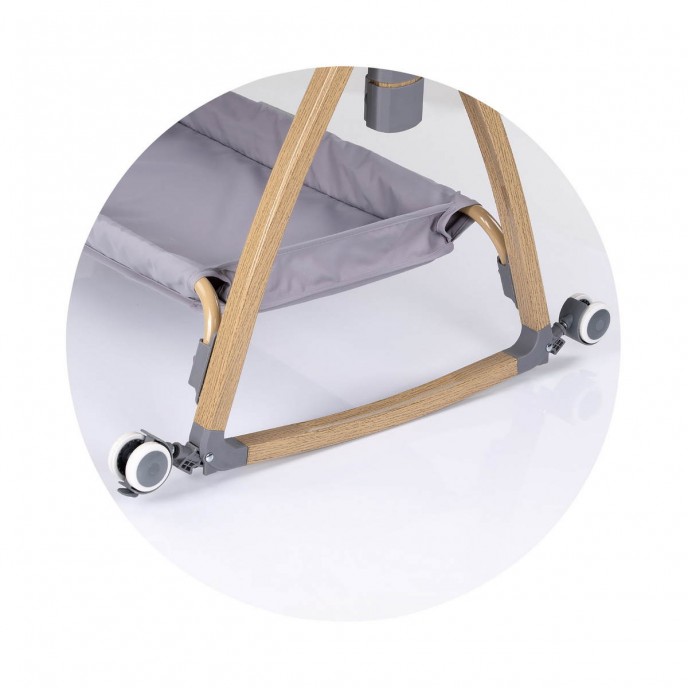 Chipolino Bedside Crib Charisma Wood & Charcoal Chipolino Bedside Crib Charisma Wood & Charcoal