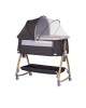 Chipolino Bedside Crib Charisma Wood & Charcoal Chipolino Bedside Crib Charisma Wood & Charcoal
