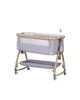 Chipolino Bedside Crib Charisma Wood & Platinum