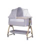 Chipolino Bedside Crib Charisma Wood & Platinum